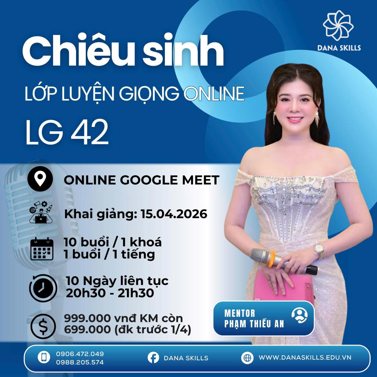Khóa Luyện Giọng Online DaNa Skills Vào Tháng 4 | DaNa Skills