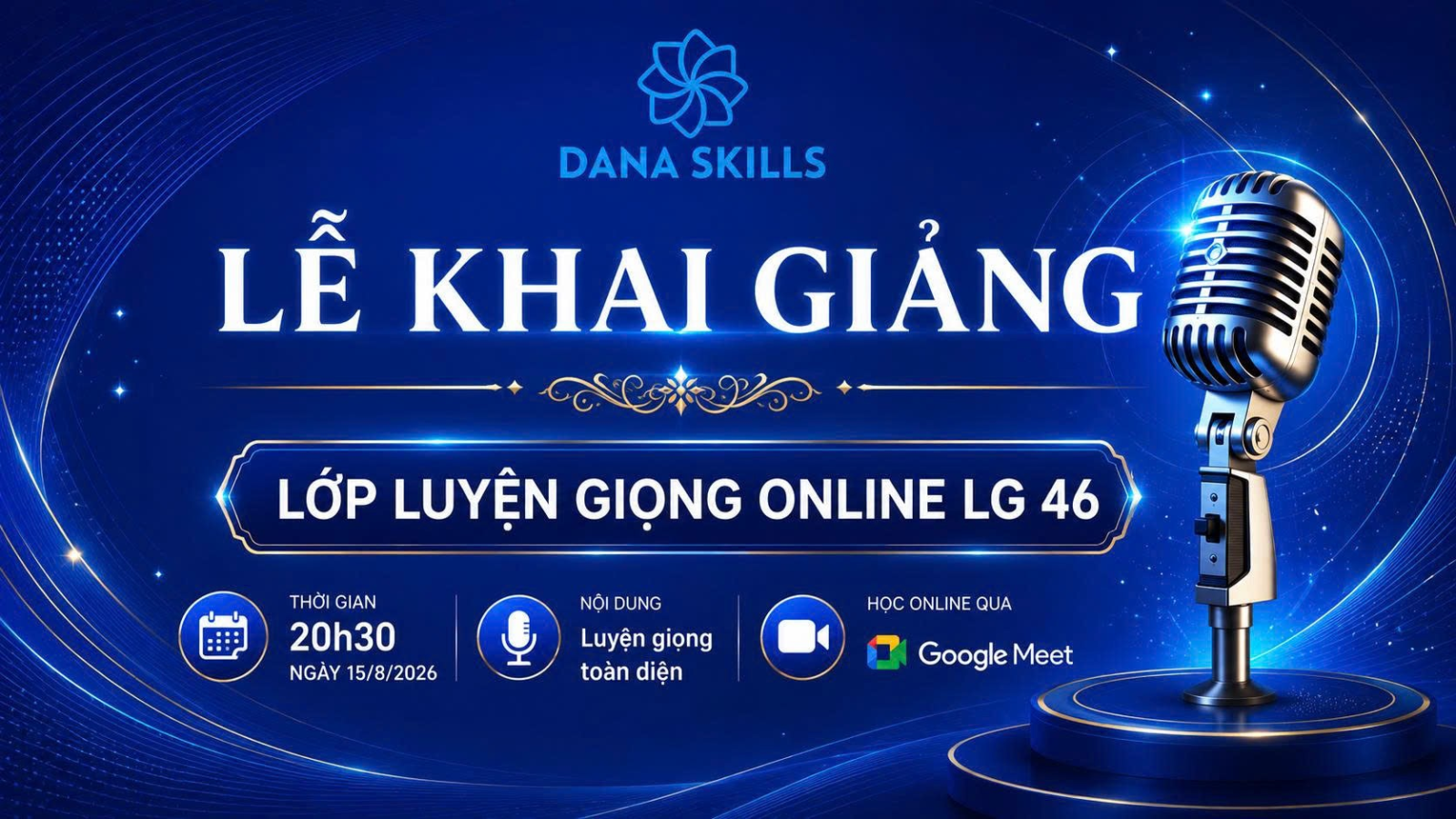 Lễ khai giảng lớp Luyện giọng Online LG46