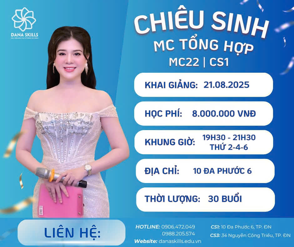 KHAI GIẢNG CÁC KHÓA HỌC THÁNG 8 & 9 TẠI DANA SKILLS